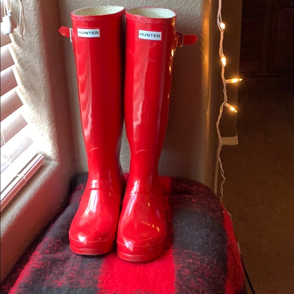 Red Hunter Boots